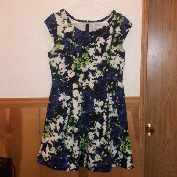 isani Dresses & Skirts - Isani blue green floral mini summer dress medium